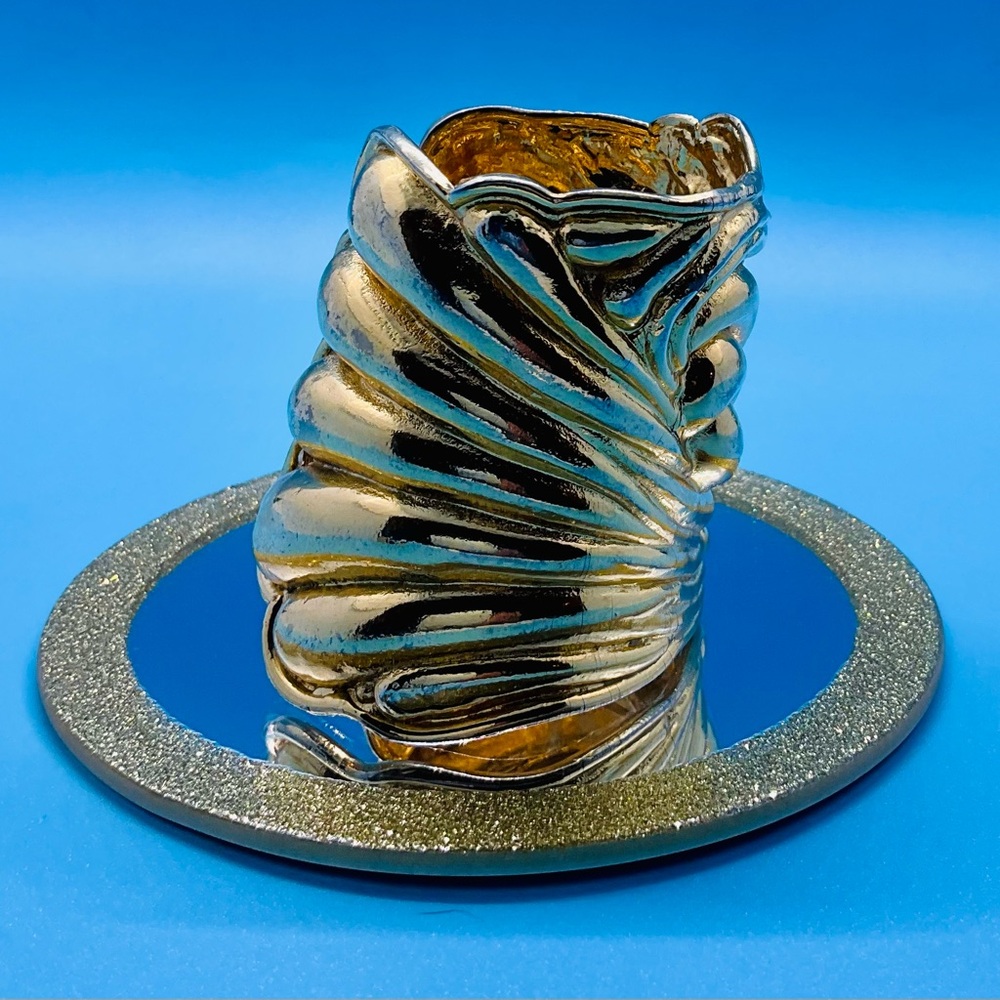 Vintage Edouard Rambaud Gold Statement Cuff Bracelet - Picture 3 of 9